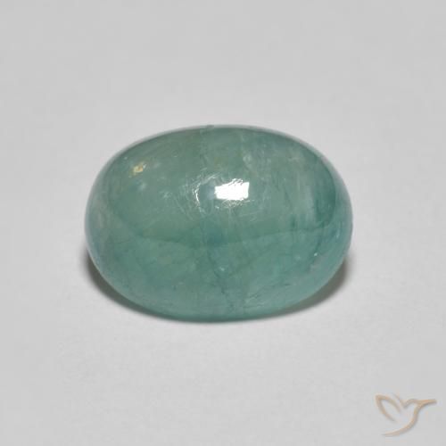 2.98ct 天然 ライトブルーがかったグリーン グランディデライト, 楕円形, 半透明