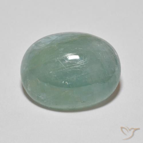 8.65ct 天然 ライトグリーンブルー グランディデライト, 楕円形, 半透明