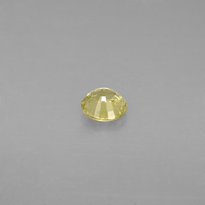 0.50カラットの天然緑がかった黄色グロッシュラーガーネット（4.75 mm・ラウンドカット）