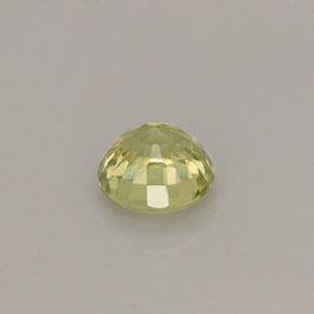 0.50カラットの天然緑がかったゴールドグロッシュラーガーネット（4.54 mm・ラウンドカット）