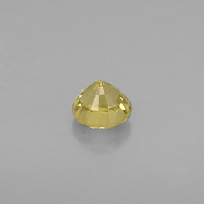 0.54カラットの天然緑がかったゴールドグロッシュラーガーネット（4.50 mm・ラウンドカット）