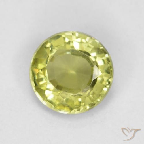 0.43ct 天然 ライトイエロー グロッシュラライトガーネット, ラウンド, VS