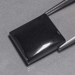 29.22カラットの天然ブラックグレーヘマタイト、バゲット、オペーク