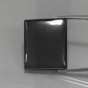 35.61カラットの天然ブラックグレーヘマタイト、バゲット、オペーク