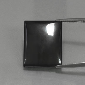 29.56カラットの天然ブラックグレーヘマタイト、バゲット、オペーク