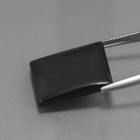 29.56カラットの天然ブラックグレーヘマタイト、バゲット、オペーク