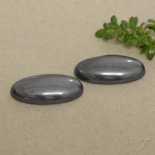 Shop natural 19.31ct ダークグレー ヘマタイト gems, 楕円形, from ブラジル at GemSelect. In stock, global shipping!