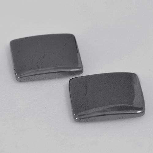 9.90カラットの天然ミディアムグレーヘマタイト（11×10.9 mm・四角）