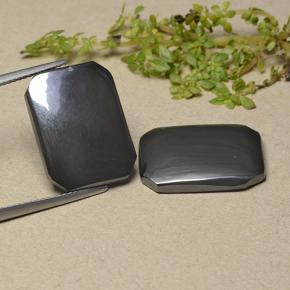 自然派の商品を探す 27.63ct ブラックグレー ヘマタイト 宝石, エメラルドカット, ブラジル からGemSelectで. 在庫あり、世界各国へ発送!