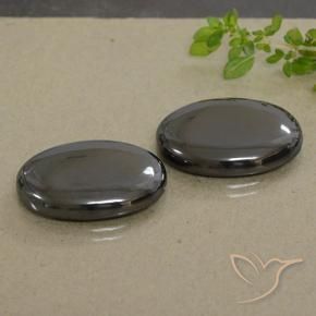 Shop natural 53.80ct ブラックグレー ヘマタイト gems, 楕円形, from ブラジル at GemSelect. In stock, global shipping!