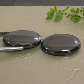 Shop natural 53.80ct ブラックグレー ヘマタイト gems, 楕円形, from ブラジル at GemSelect. In stock, global shipping!
