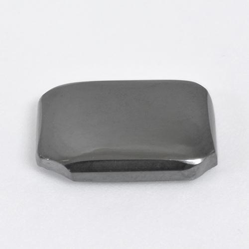 10.46カラットの天然ミディアムグレーヘマタイト（15.9×12.3 mm・エメラルドカット）