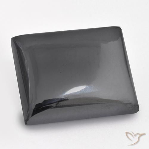 22.78ct 天然 シルバーグレー ヘマタイト, バゲット, オペーク