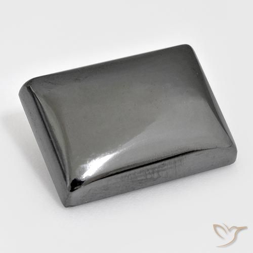 27.10カラットの天然シルバーグレーヘマタイト、バゲット、オペーク