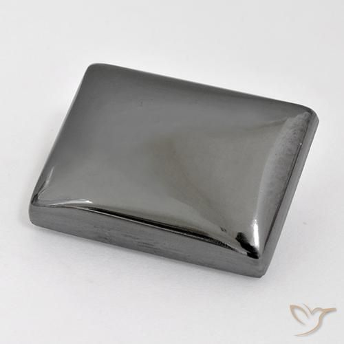 26.82ct 天然 ミディアムグレー ヘマタイト, バゲット, オペーク
