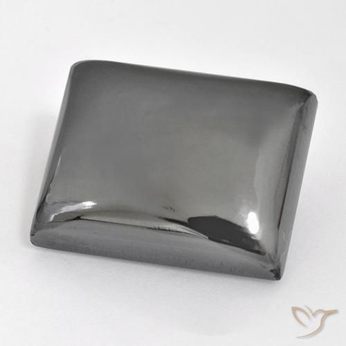 28.12ct 天然 シルバーグレー ヘマタイト, バゲット, オペーク