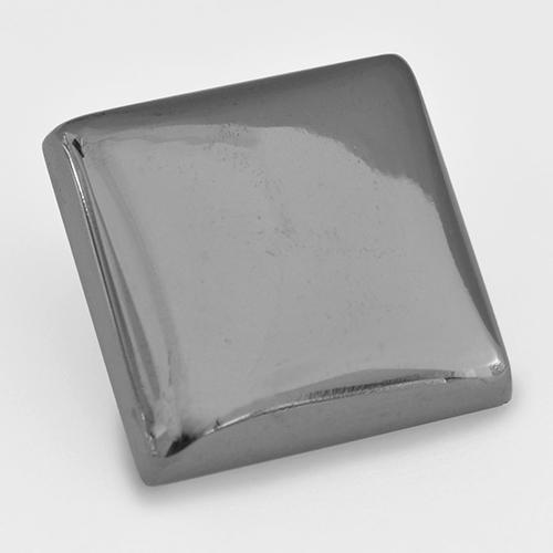 18.67カラットの天然ミディアムグレーヘマタイト（15.4×15.2 mm・四角）