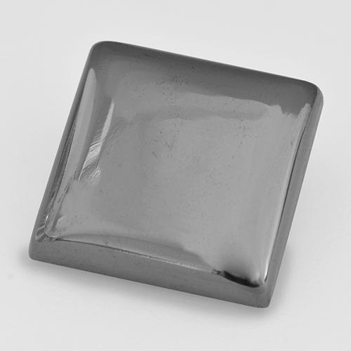 18.67カラットの天然ミディアムグレーヘマタイト（15.4×15.2 mm・四角）
