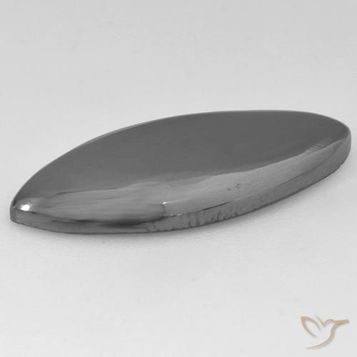 12.42カラットの天然シルバーグレーヘマタイト、マーキーズ、オペーク