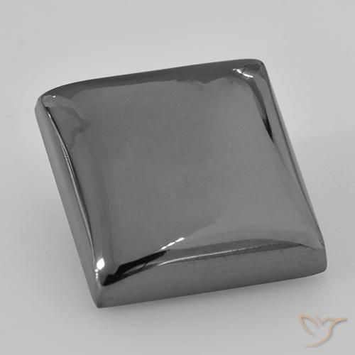 28.45ct 天然 ミディアムグレー ヘマタイト, 四角形, オペーク