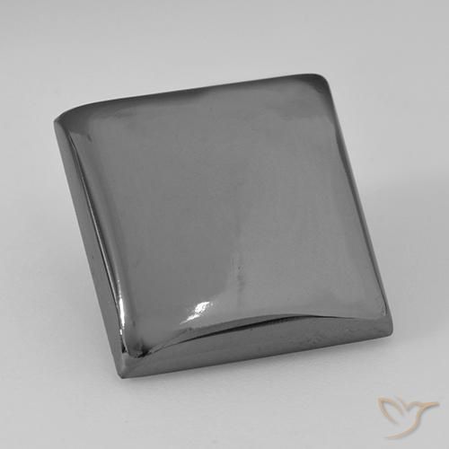 19.66ct 天然 シルバーグレー ヘマタイト, 四角形, オペーク