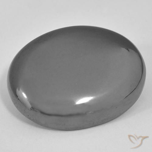 41.45ct 天然 ミディアムグレー ヘマタイト, 楕円形, オペーク