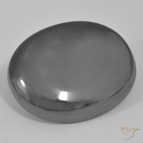 35.61ct 天然 ミディアムグレー ヘマタイト, 楕円形, オペーク
