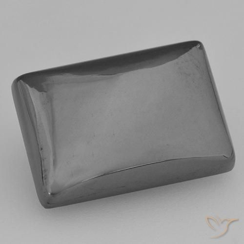 13.17カラットの天然ミディアムグレーヘマタイト、バゲット、オペーク