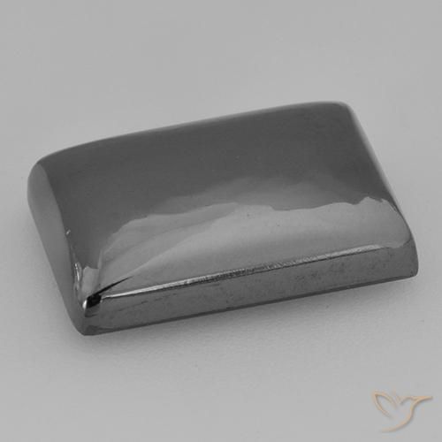 13.17カラットの天然ミディアムグレーヘマタイト、バゲット、オペーク