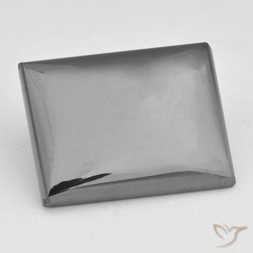 18.99ct 天然 シルバーグレー ヘマタイト, バゲット, オペーク