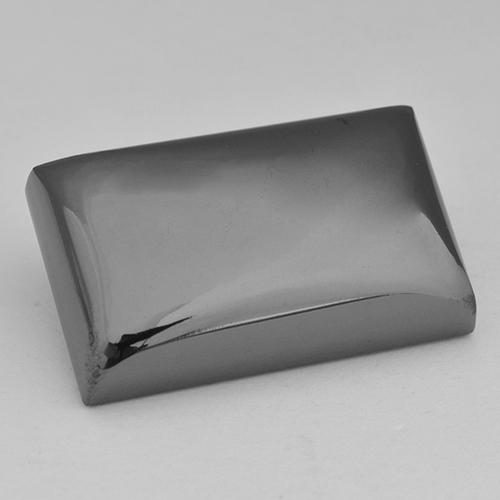 39.93カラットの天然ミディアムグレーヘマタイト（22.6×13.9 mm・バゲット）