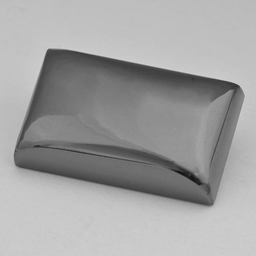 39.93カラットの天然ミディアムグレーヘマタイト（22.6×13.9 mm・バゲット）