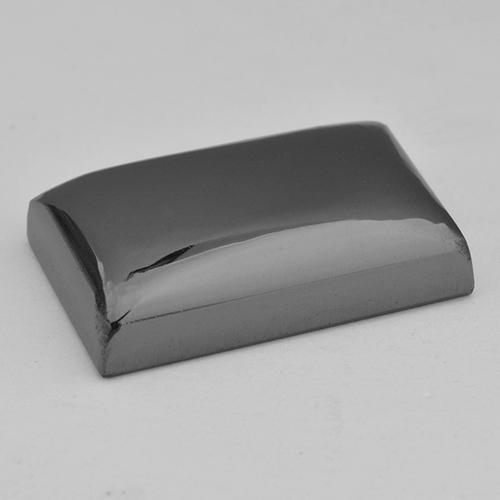 39.93カラットの天然ミディアムグレーヘマタイト（22.6×13.9 mm・バゲット）