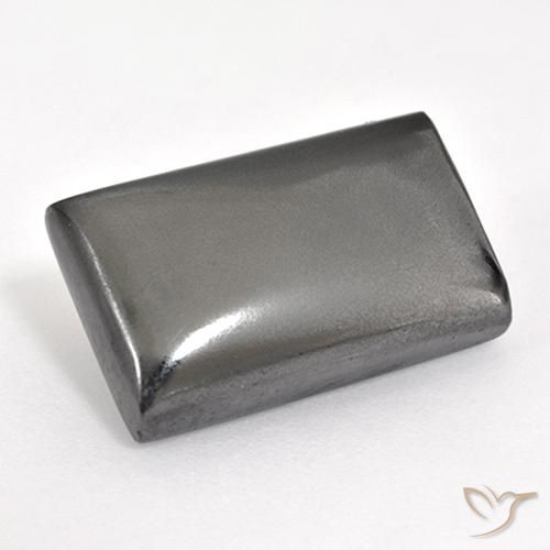 14.67ct 天然 ミディアムグレー ヘマタイト, バゲット, オペーク