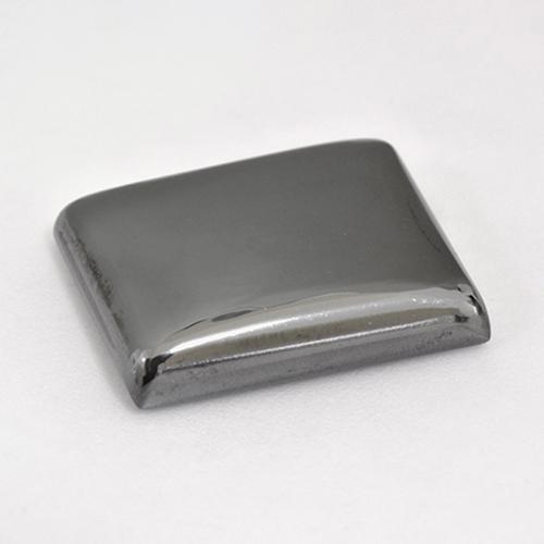 24.99カラットの天然ミディアムグレーヘマタイト、バゲット、オペーク