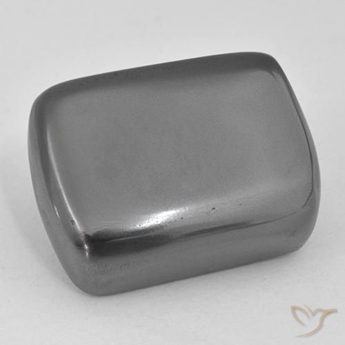 38.42ct 天然 シルバーグレー ヘマタイト, クッション, オペーク