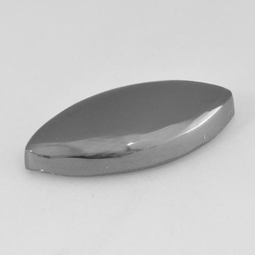 11.33カラットの天然ミディアムグレーヘマタイト（20.5×10 mm・マーキス）