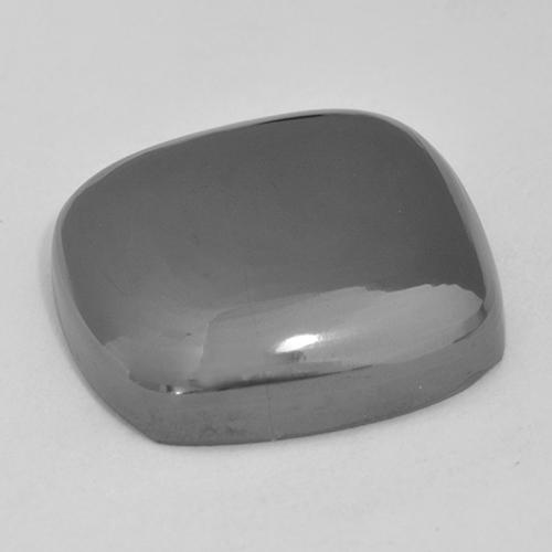 31.70カラットの天然ミディアムグレーヘマタイト（18.6×17.4 mm・クッションカット）