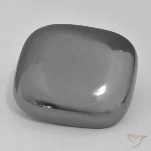 48.66ct 天然 ミディアムグレー ヘマタイト, クッション, オペーク