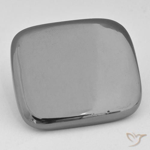 42.61ct 天然 シルバーグレー ヘマタイト, クッション, オペーク