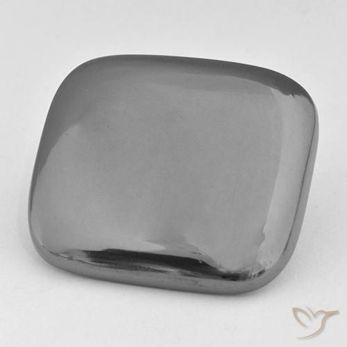 42.76ct 天然 ミディアムグレー ヘマタイト, クッション, オペーク