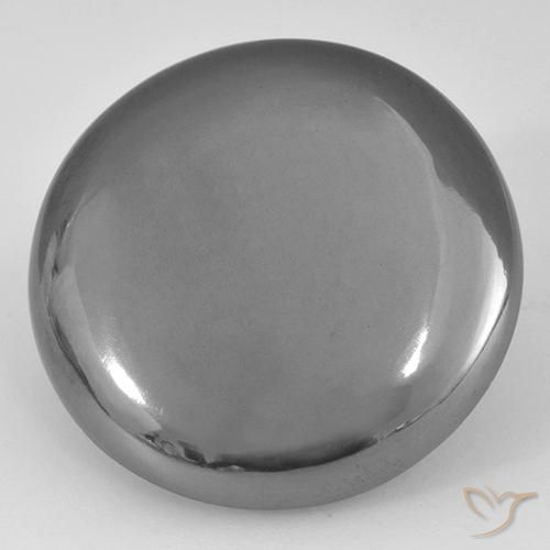 39.54ct 天然 シルバーグレー ヘマタイト, ラウンド, オペーク