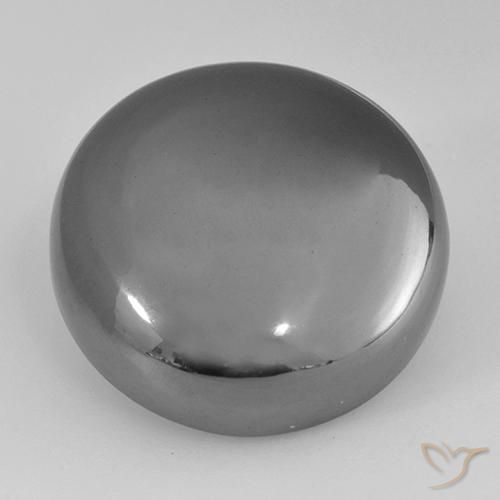 36.71ct 天然 ミディアムグレー ヘマタイト, ラウンド, オペーク