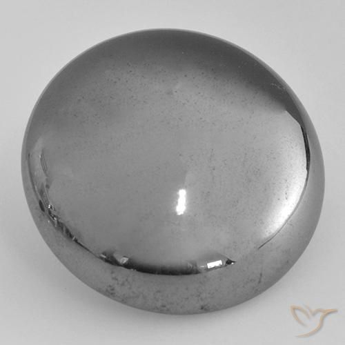 38.87ct 天然 ミディアムグレー ヘマタイト, ラウンド, オペーク