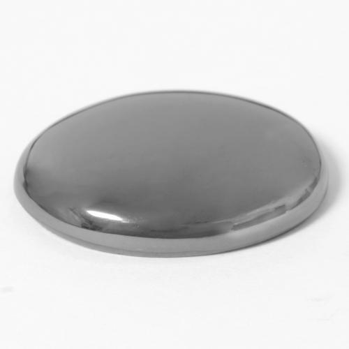 30.00カラットの天然ミディアムグレーヘマタイト（23.1×17.7 mm・オーバルカット）