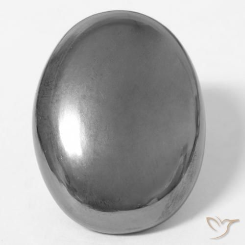41.66ct 天然 シルバーグレー ヘマタイト, 楕円形, オペーク