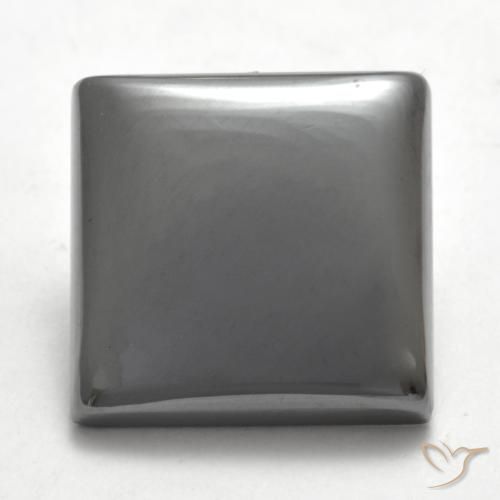 17.58ct 天然 ミディアムグレー ヘマタイト, 四角形, オペーク