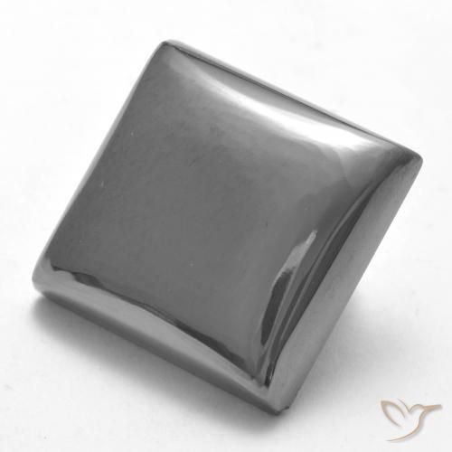23.78ct 天然 ミディアムグレー ヘマタイト, 四角形, オペーク