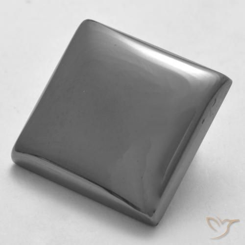 19.91ct 天然 シルバーグレー ヘマタイト, 四角形, オペーク