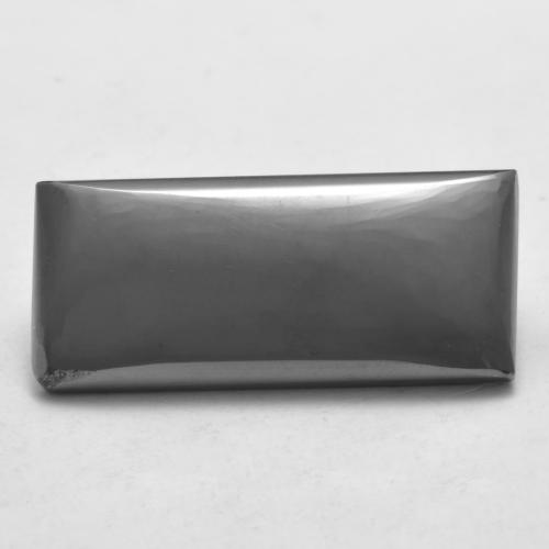 13.16カラットの天然シルバーグレーヘマタイト（22.2×10 mm・バゲット）